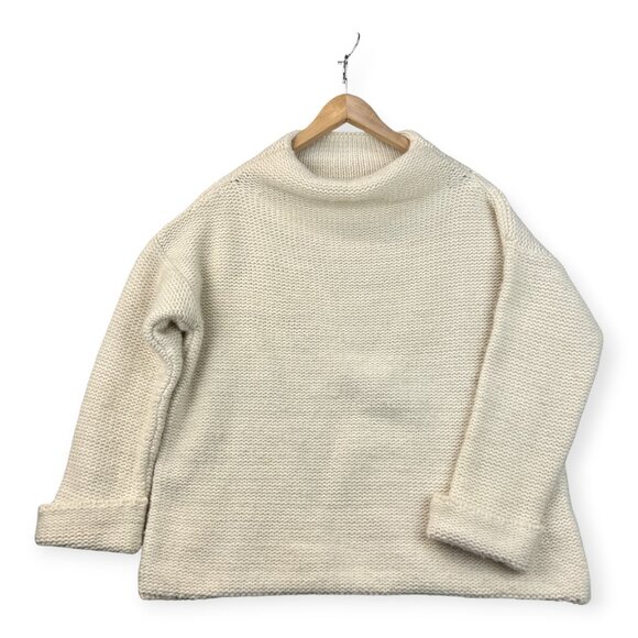 YMC You Must Create Womens Jumper Sweater Wool Blend Minimalist Oversized Medium - Picture 2 of 14